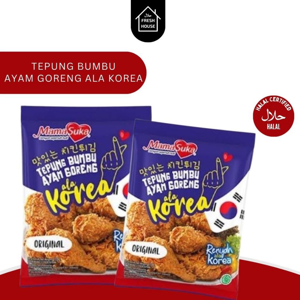 

MAMASUKA TEPUNG BUMBU AYAM GORENG ALA KOREA ORIGINAL 170GR