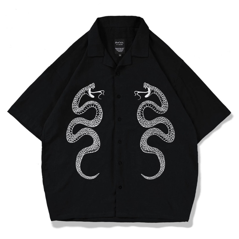 Kemeja Distro Motif Ular