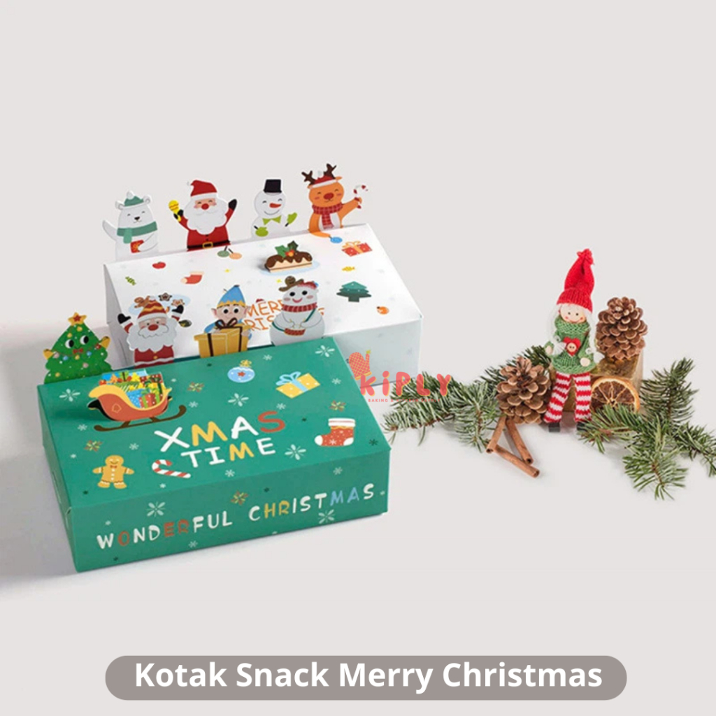 

Kotak Snack Putih Merry Christmas/Kotak Kue Natal / Box Kue Natal / Kardus Box Natal / Box Cake Natal / Kotak Cake Natal / Kotak Natal