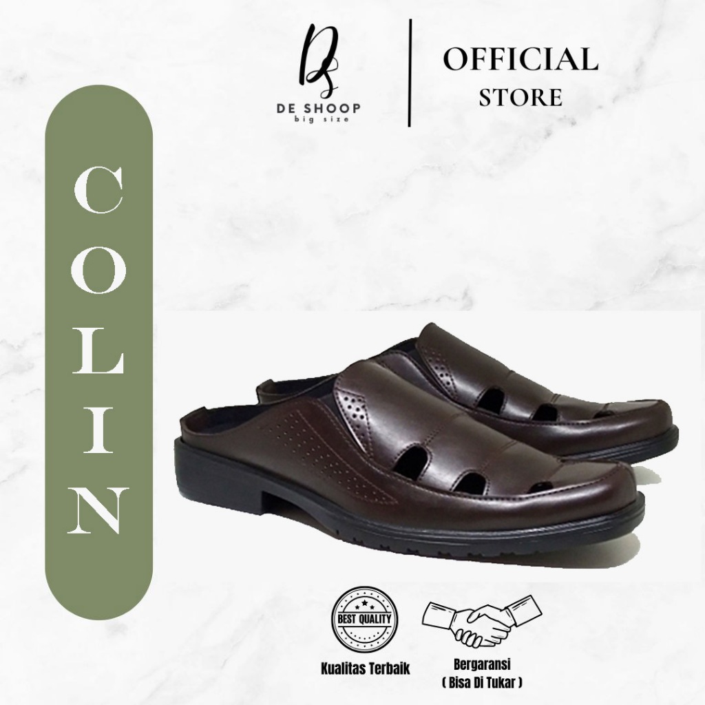 Collin - Sepatu Bustong Pria Ukuran Big Size HIGH QUALITY | Sepatu Slip On Pria Dewasa Limitied Edit