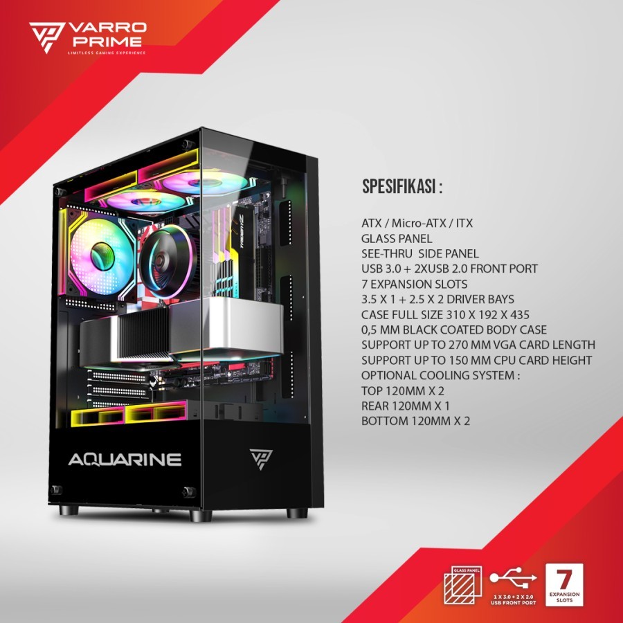 CASING VARRO PRIME AQUARINE BLACK