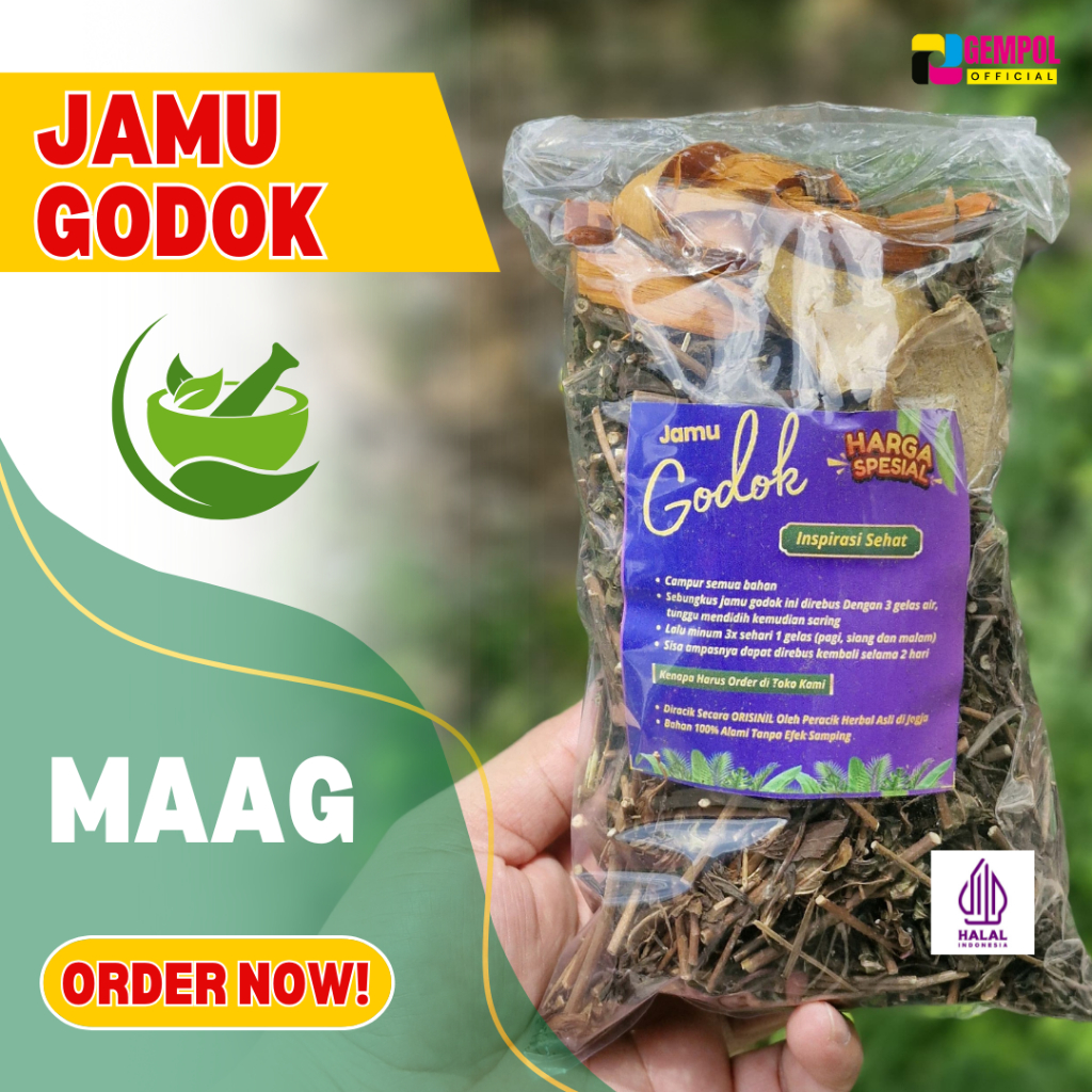 

JAMU GODOK MAAG/ GERD ALAMI, OBAT HERBAL ASAM LAMBUNG AMPUH/ PROMOO