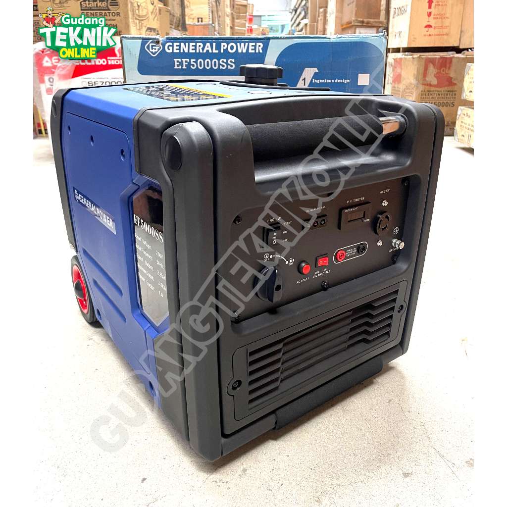 Genset Silent 2800W GENERAL POWER EF5000SS 4TAK Inverter / Power Generator Portable Bensin 2800 Watt