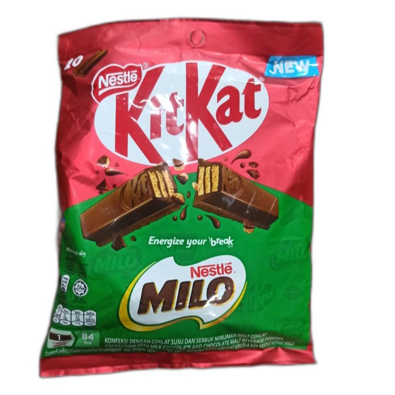

Milo Kit kat Wafer Stick Pouch 10s / Kit Kat Milo Wafer Stick 160g