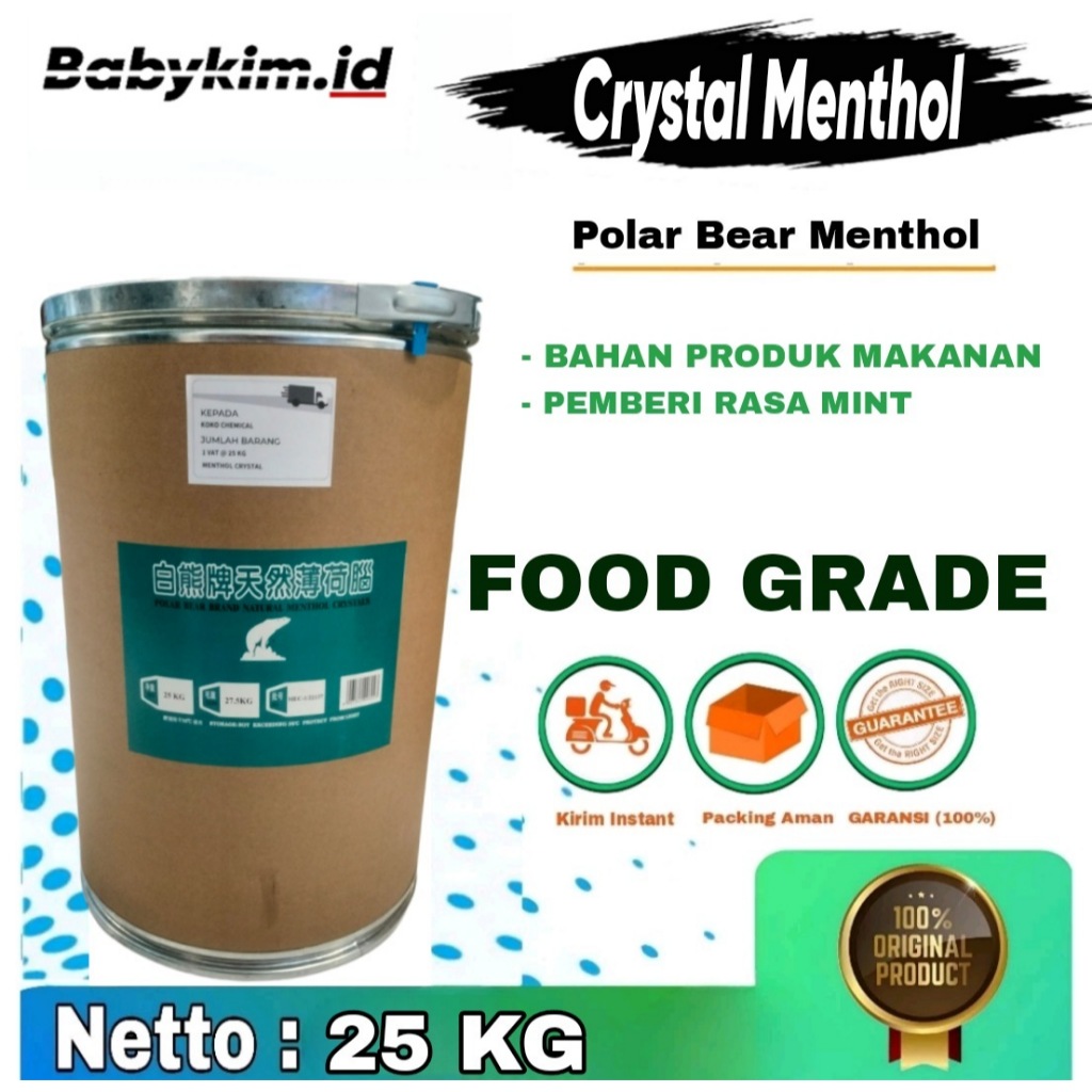 

CRYSTAL MENTHOL 25 KG POLAR BEAR