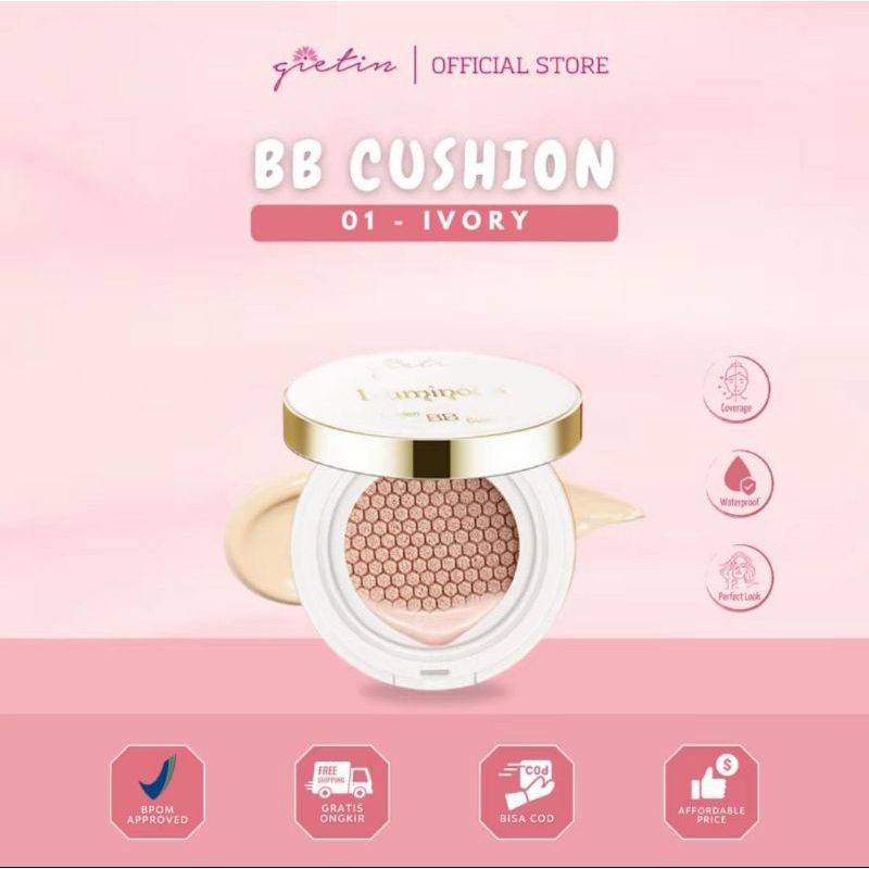 cushion gietin luminous golden BB foundation coverage BPOM