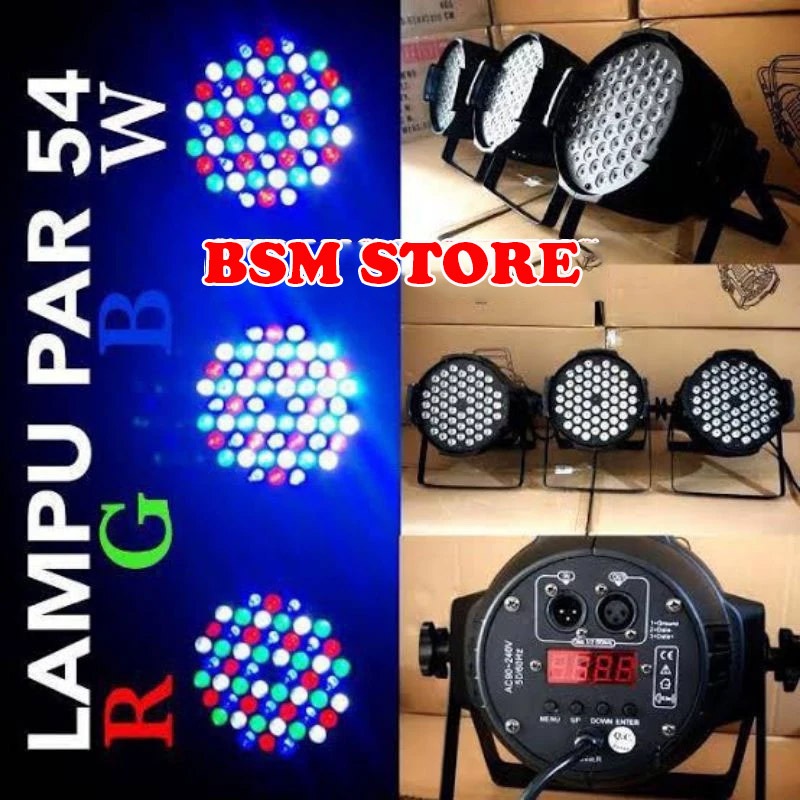 Lampu Parled RGBW 54x3W REDSUN 1LINE