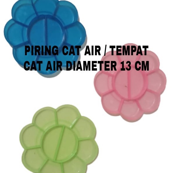 

KF7 12 PC 1 LS PALET LUKIS CAT AIR WADAH TEMPAT CAT PIRING CAT ACRYLIC BENING WARNA