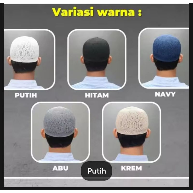 (20pcs)PECI RAJUT LOKAL MOTIF MERCAN Soylu/Kopiah Polos Dewasa/Turkey/Yaman/Murah Berkualitas premiu