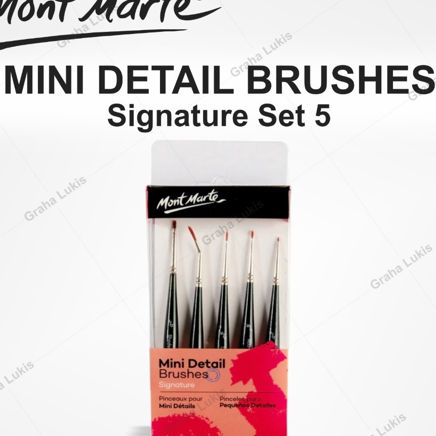 

Termurah Mont Marte M Detail Brushes 5pcs BMHS33