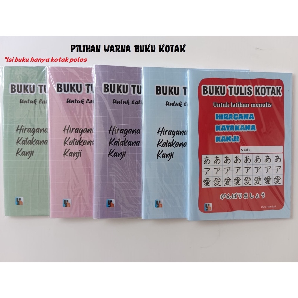 

Diskon 3 Produk Terbatas Buku tulis kotak Hiragana Katakana Kanji