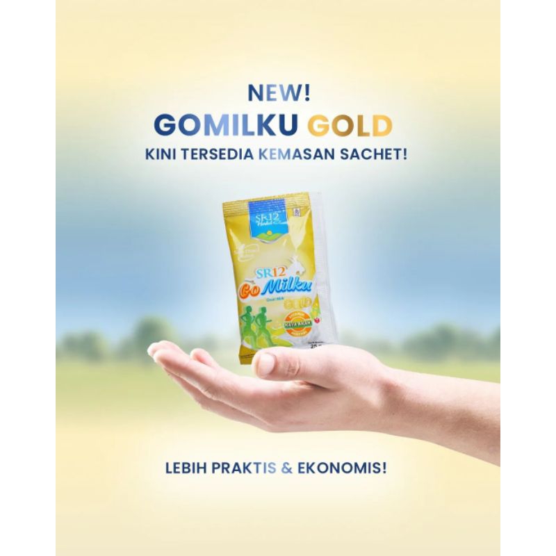 

Susu Etawa - GoMilku GOLD SR12 - Susu Kambing Etawa 1000 Gram (Isi 40 Sachet) - Bebas Gula
