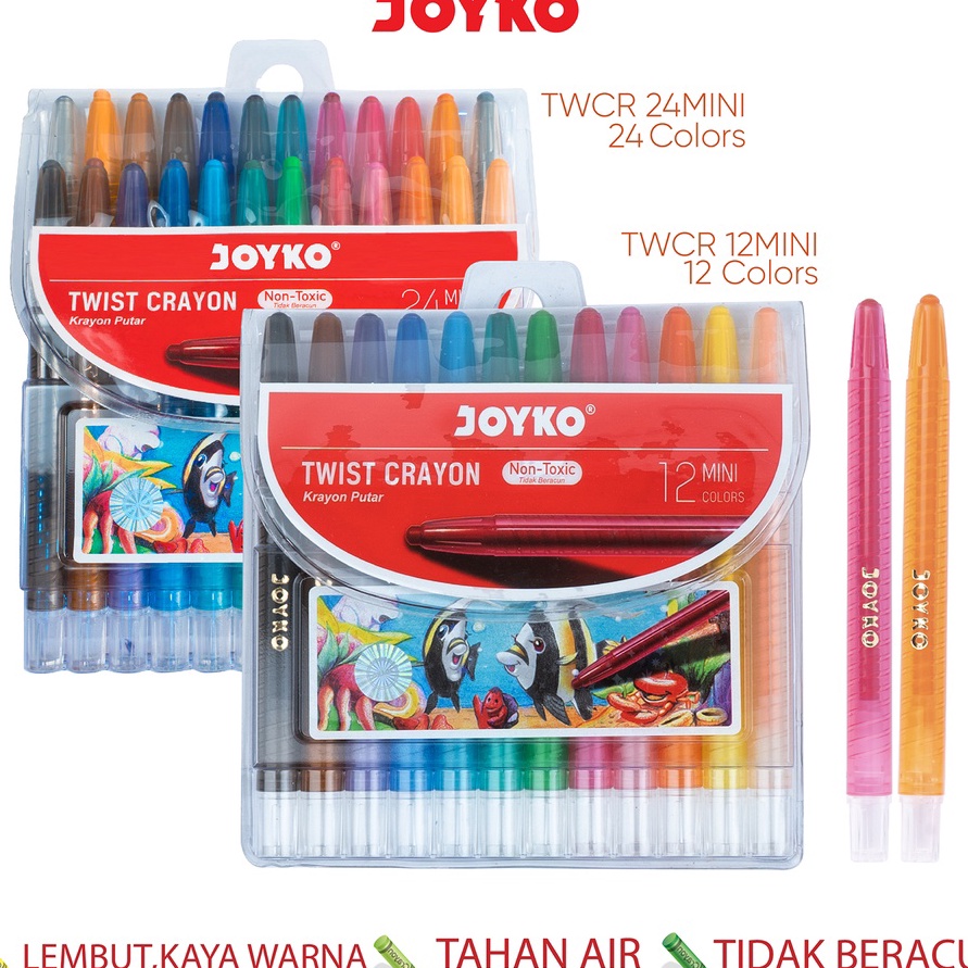 

KI3 Krayon Putar M Twist Crayon Joyko TWCR