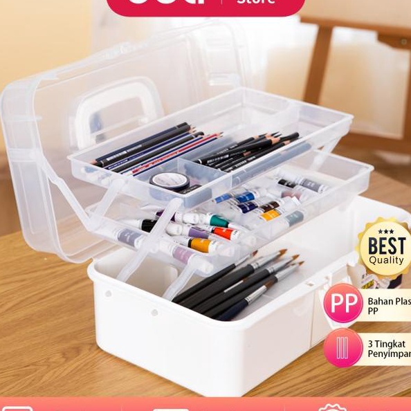 

KF7 Deli Large Art Toolbox Kotak Peralatan Seni 682 6833