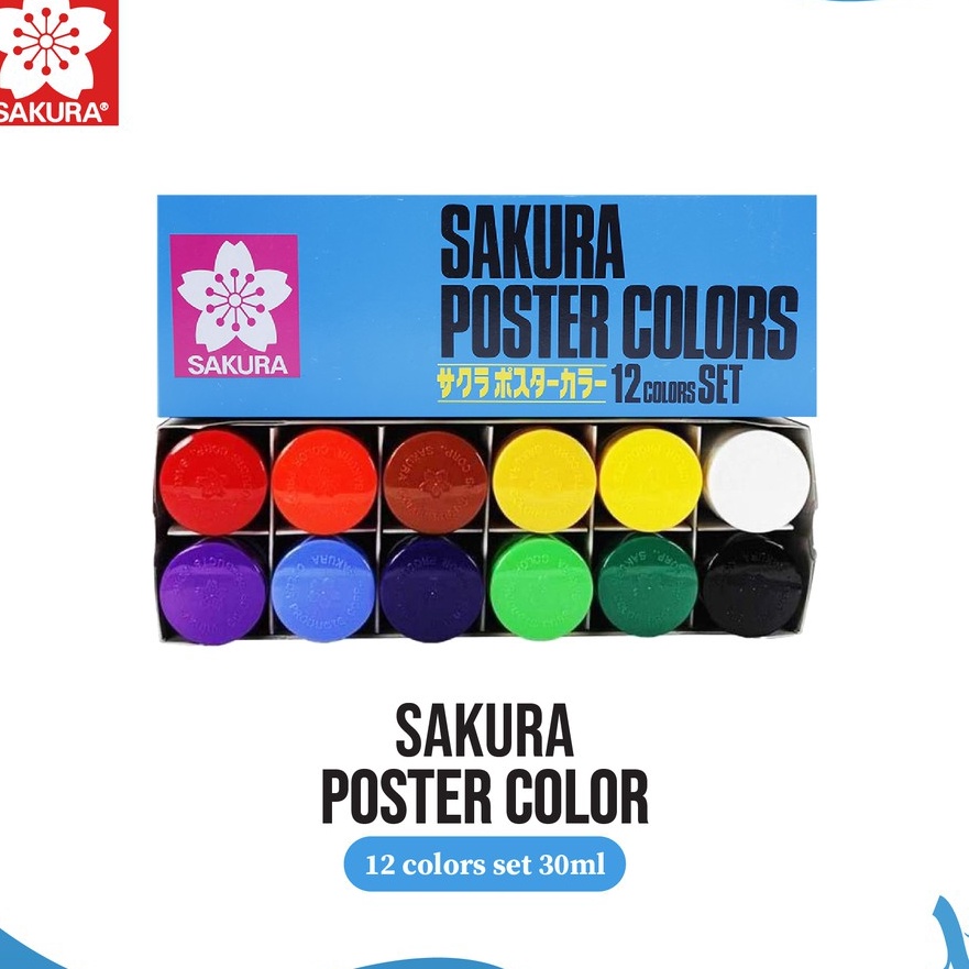 

Flash Sale Sakura 12x3ml Poster Color Set