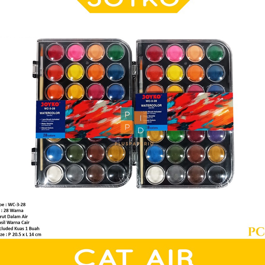 

Beli JOYKO Cat Air Watercolor WC3 28 Warna Set