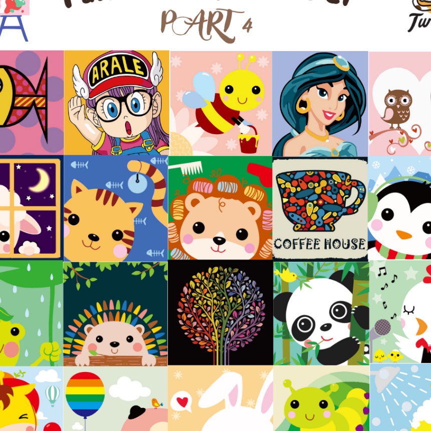 

Terbaik TweedyToys Paint By Number Children Canvas Painting Set Kanvas Lukis Anak Part 4