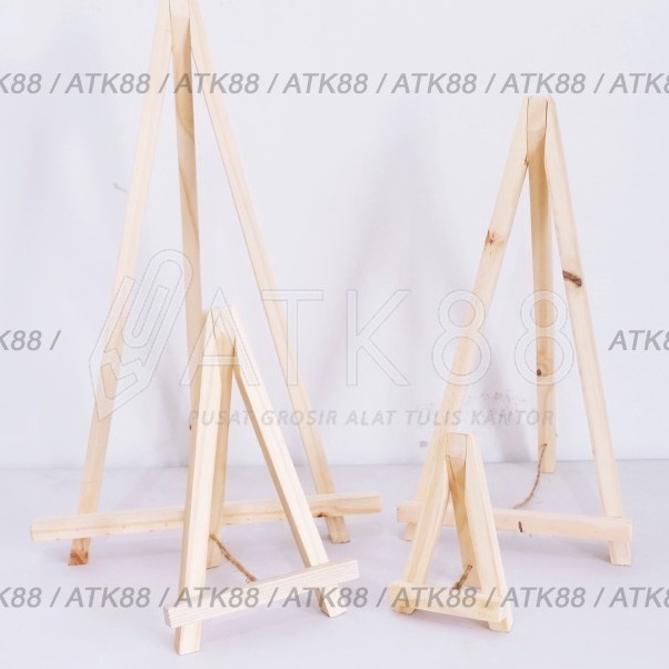 

Terbaru Easel Kanvas Premium Halus 25 x 15 cm Stand Sandaran Kayu Pura