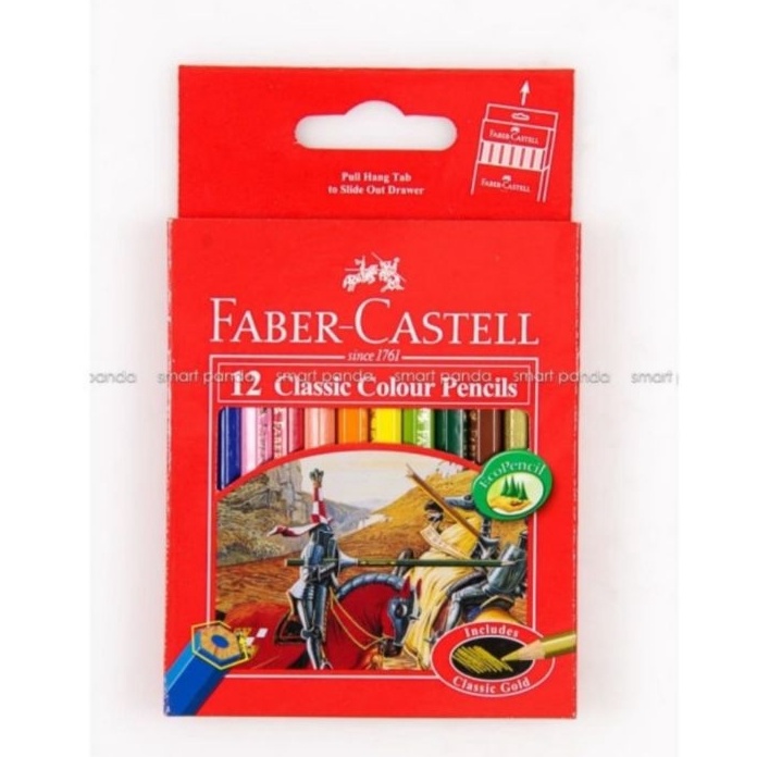 

HJ6 Pensil Warna Faber Castell 12 Warna Clasic Pendek