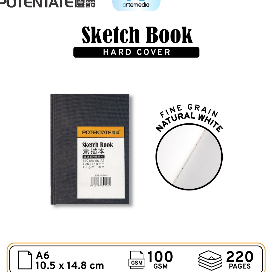 

Tawaran Potentate Hard Cover A6 Stitch Bound Sketchbook