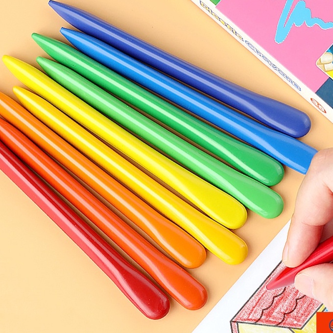 

HJ6 CODPlastic Krayon Sekolah 122436 Crayon Mewarnai Crayon Anti Air Anti Kotor Tangan Crayon Pensil Warna P75