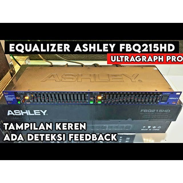 Equalizer ASHLEY FBQ215HD with feedback detection Original