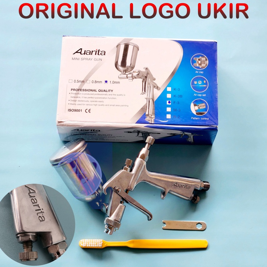 Tidak Diragukan Spray Gun Auarita F3 ORIGINAL F3 Nozzle 1  Nozzle 8  Nozzle 5