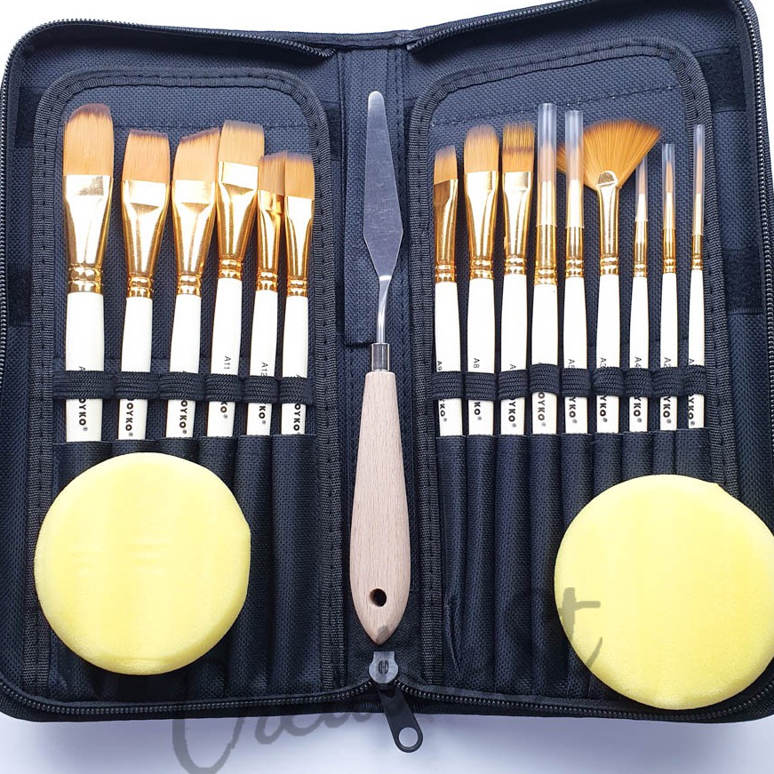 

Extra JOYKO Art Brush Set Kuas Lukis Set Brush Brs12