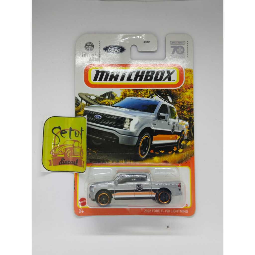 MATCHBOX 2022 FORD F-150 LIGHTNING SILVER