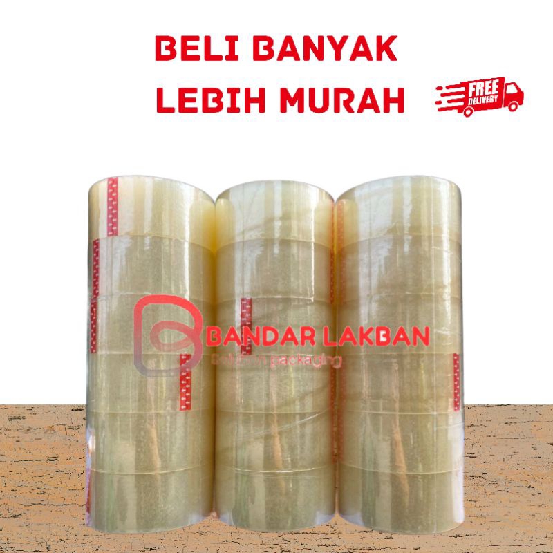 

Bandar Lakban | Lakban Bening 100 Yard Lakban Coklat Berkualitas Premium Lakban 1 Slop - OAB
