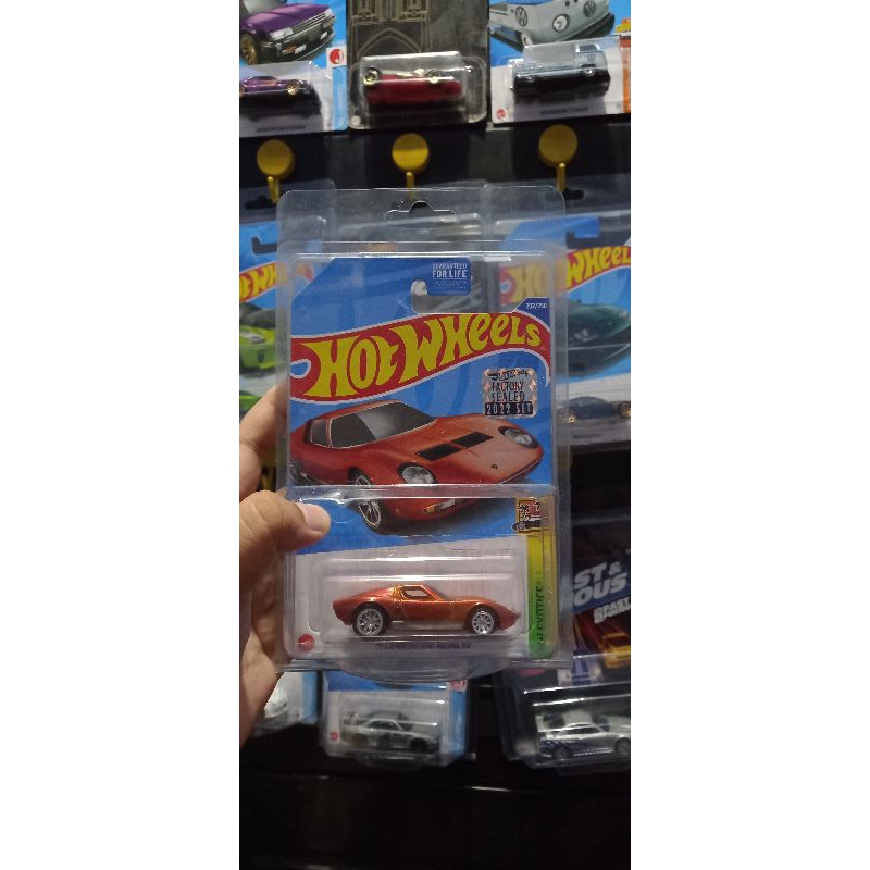 hotwheels 77 lamborghini miura sv Super treasure hunt STH fs