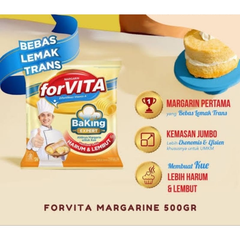 

Margarine Forvita 500gr Kemasan Refill Bantal Pack Pabrik
