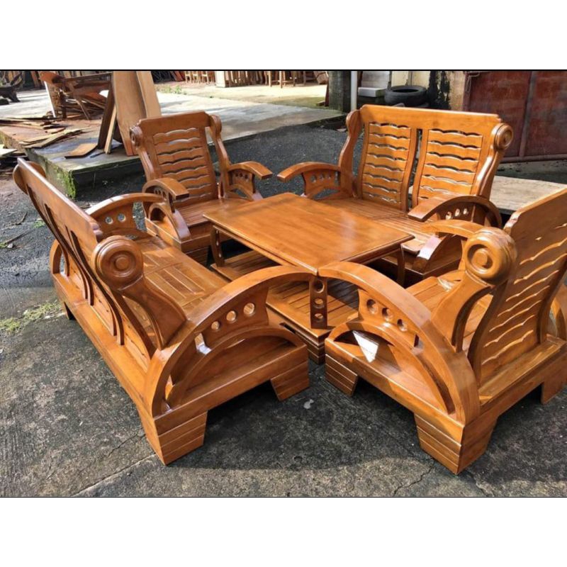 Kursi Tamu minimalis kayu jati 3211plus meja