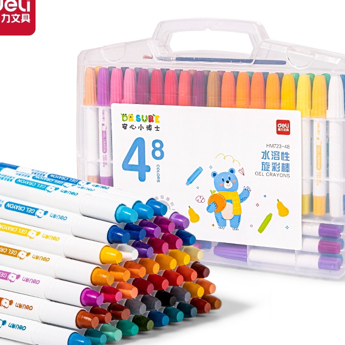 

FG2 Deli Genius Krayon Gel Crayon 48 warna Krayon Warna HM723