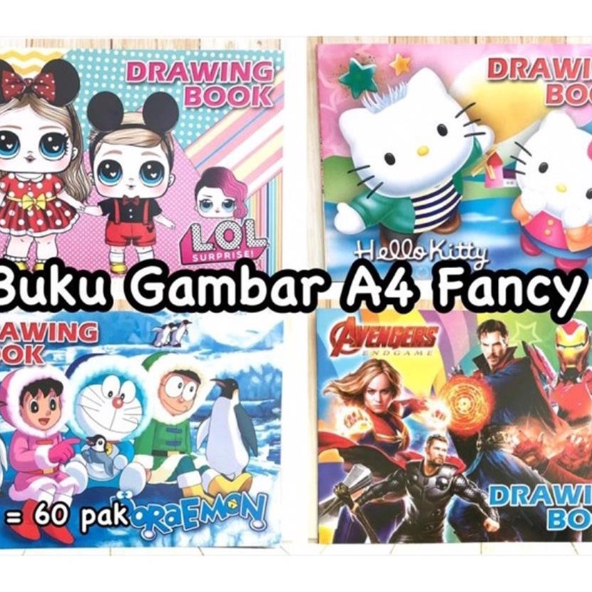 

Langka PAM 1 pcs Buku gambar fancy A4 1 pak isi 1 pcs