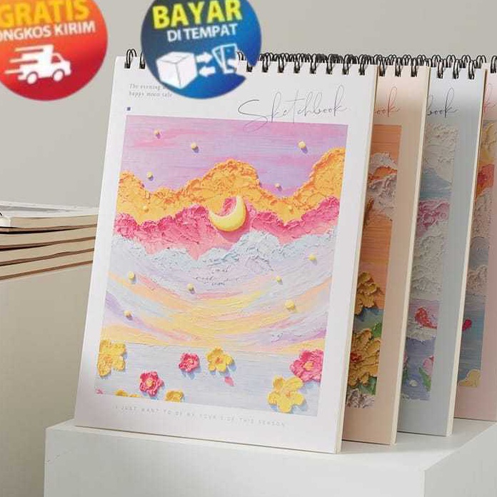 

Kilat MIKADO KP175 SKETCHBOOK A4 AESTHETIC BUKU GAMBAR DRAWING BOOK VERTIKAL JILID SPIRAL 45 HALAMAN