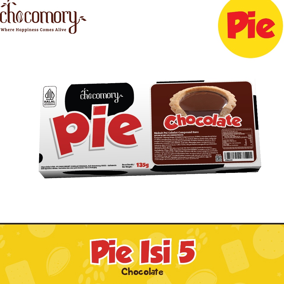 

BERLIPAT GANDA Chocomory Choco Pie Isi 5 15 Gr 1 Pc