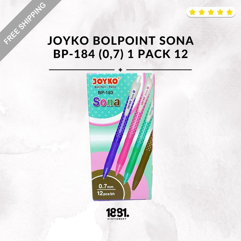 

Ballpen Joyko Sona isi 12 | Ballpen Joyko Tinta Hitam | Ballpen Joyko Sona (0,7) (pack/pcs)