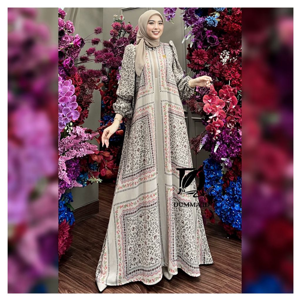 ( NEW ) GAMIS TERBARU LEON SET HIJAB DRESS WANITA MUSLIMAH PREMIUM 2025 BY DUMMA.ID