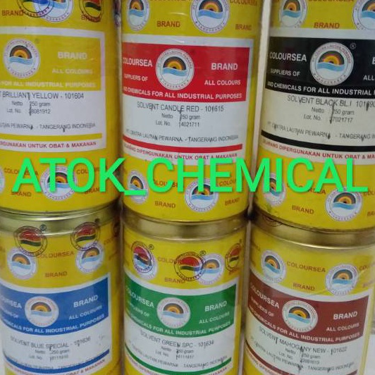 

HJ6 Pewarna minyak coloursea warna merahkuninghijaucoklatbiruhitam