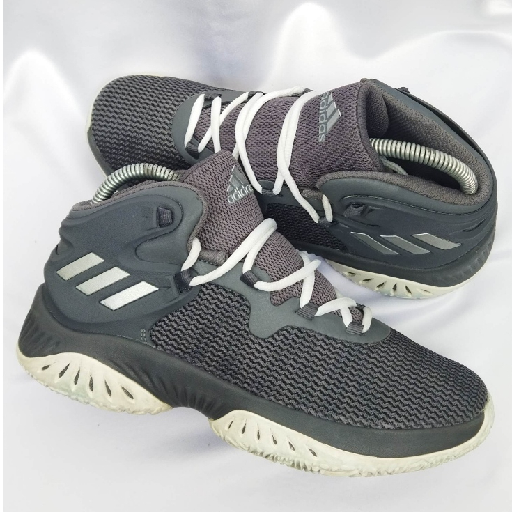 Sepatu Second Branded Adidas Basket Abu Putih Unisex