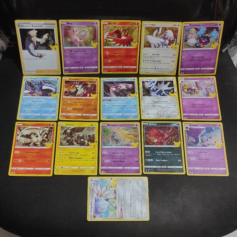 Set 16 Pcs Kartu Pokemon TCG 25th Anniversary Inggris Limited Original