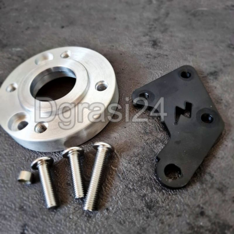 Adaptor disc/plendes polytron fox R S set breket 260 shock ori pnp Disc scoopy beat vario/plendes po