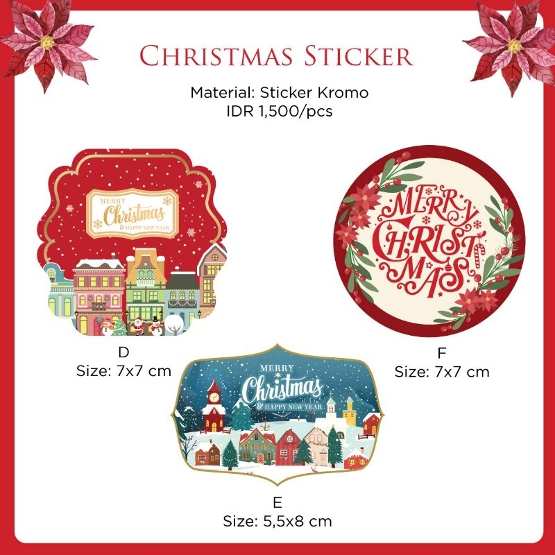 

Label stiker toples dan kado natal christmas gift design natal terbaru dan unik