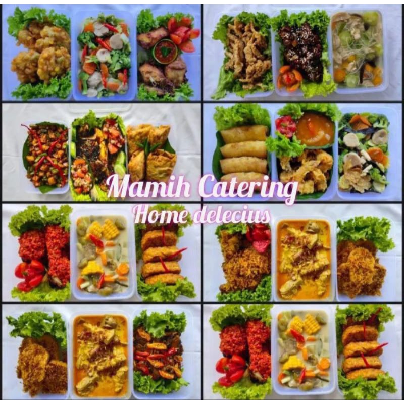 

Catering bulanan Halal varian 3 porsi 3 Pax Catering 25 hari