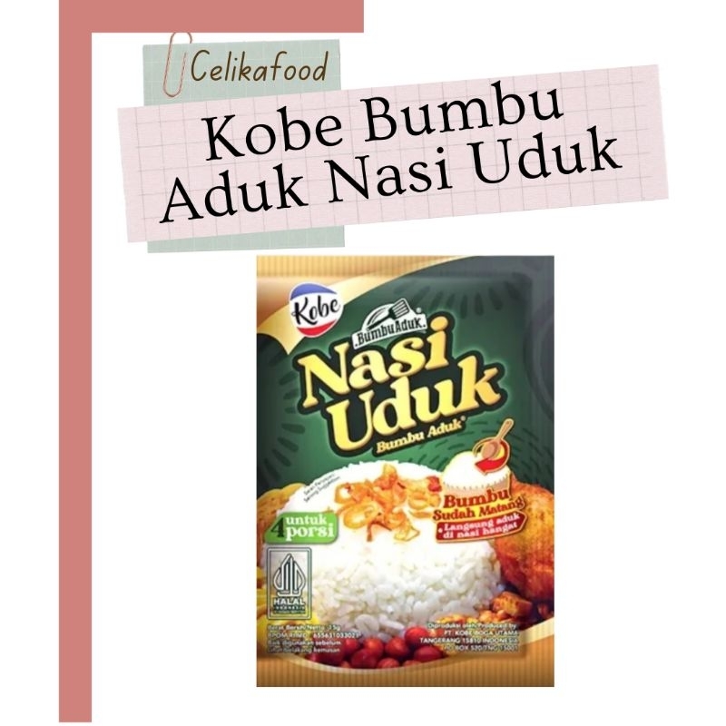 

Kobe Bumbu Aduk Nasi Uduk 15gr Sachet Makanan Masak Instan