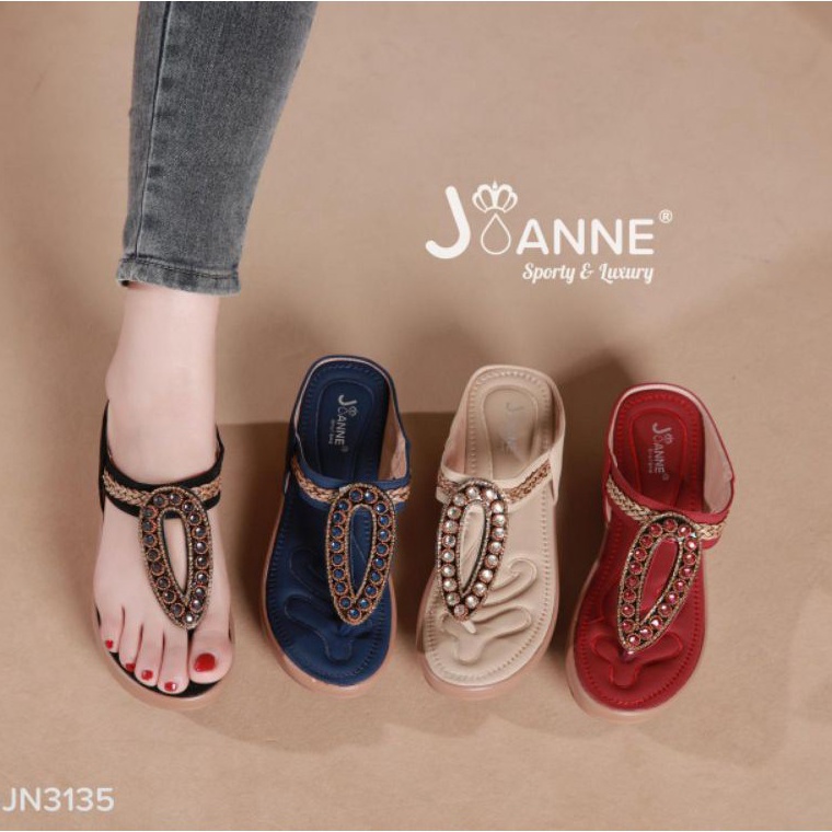 TOPSALE JOANNE Wedges Sandals Wanita JN3135