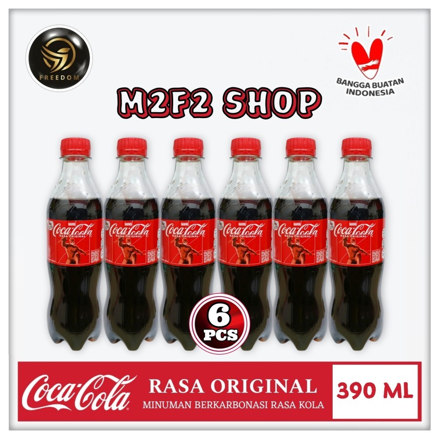 

Coca Cola Original Minuman Bersoda Botol Plastik Pet - 390 ml (Kemasan 6 Pcs)