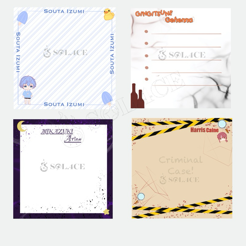 

Sol.4ce Memopad | Vtuber Indonesia fanmerch