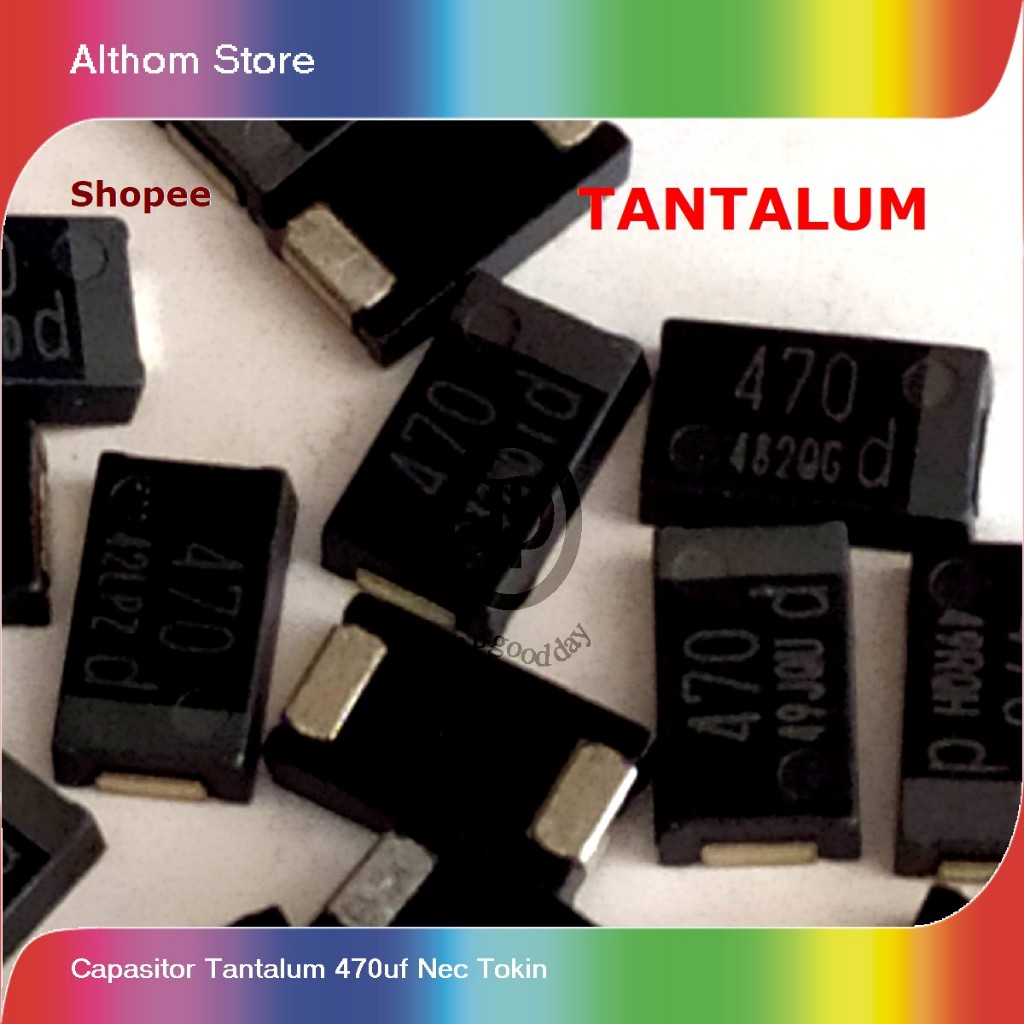 capasitor tantalum 470uf nec tokin